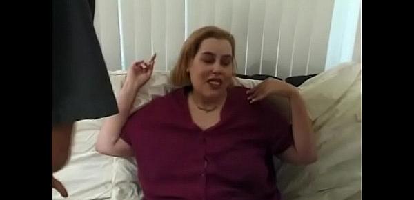  BBW pretty lady wants to play with three horny dudes